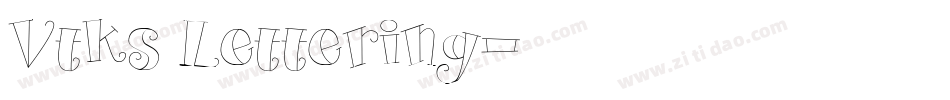 Vtks Lettering字体转换